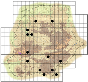 Commiphora neglecta Waterberg distribution
